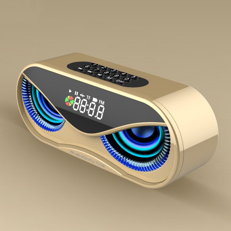 Altavoz Bluetooth con luces LED, doble sonido y controles digitales - Imagen 7