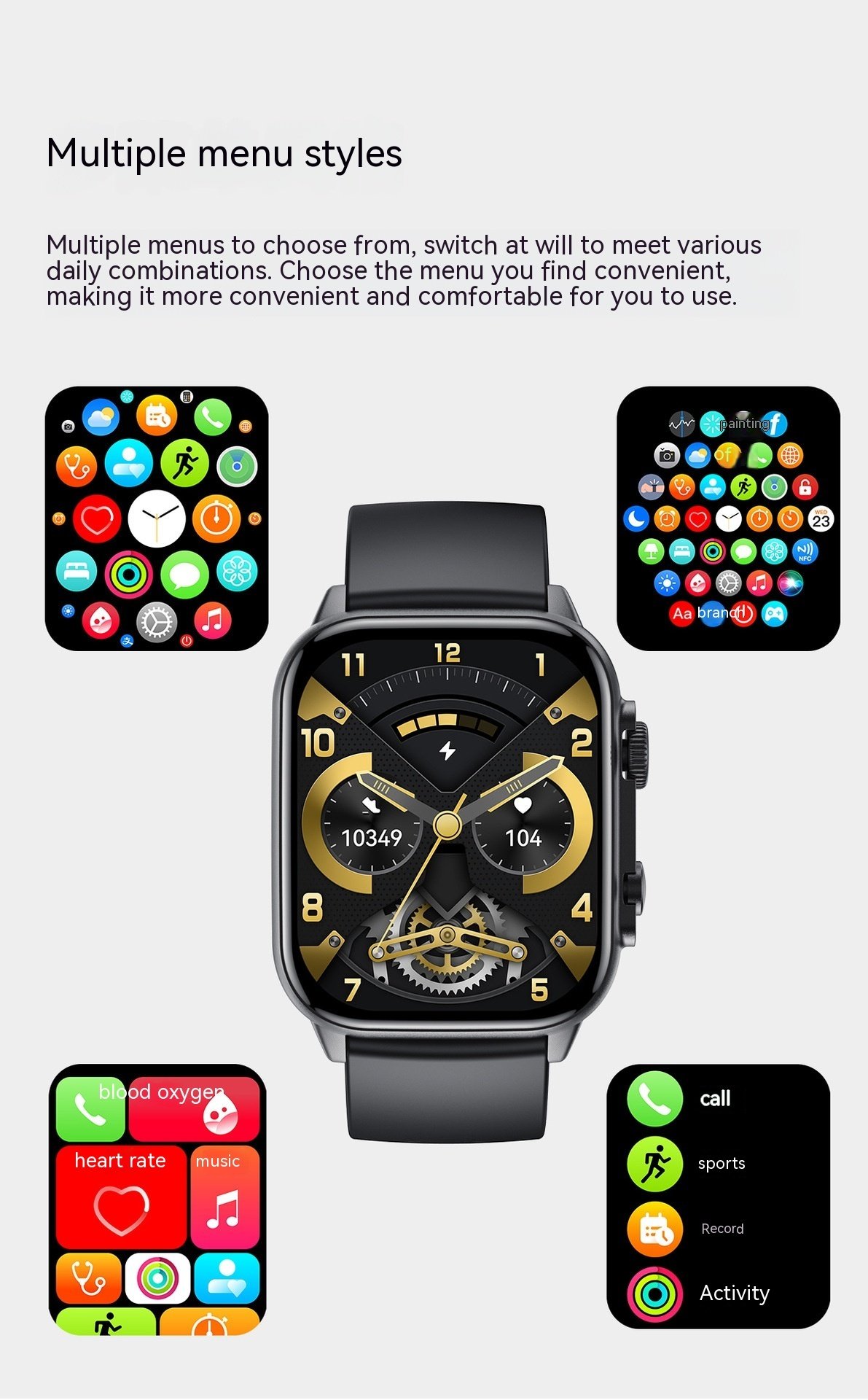 Smartwatch multifunción con llamadas Bluetooth - Imagen 2