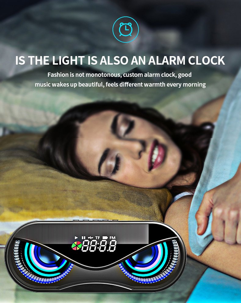 Altavoz Bluetooth con luces LED, doble sonido y controles digitales - Imagen 8