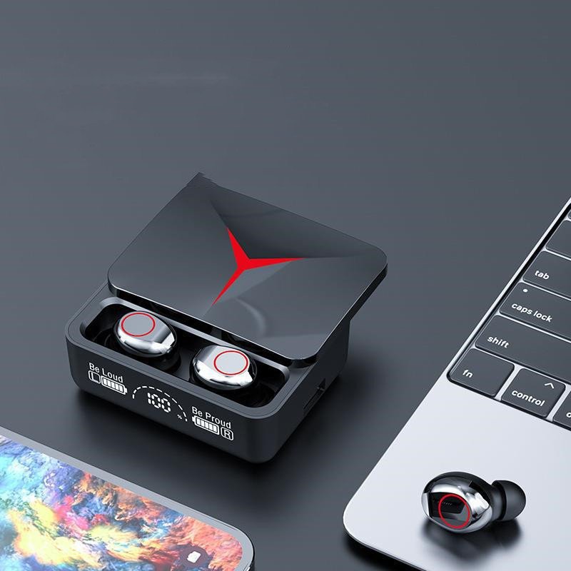 Auriculares Bluetooth Gamer Inalámbricos con Estuche Deslizante y Sonido Envolvente - Imagen 3